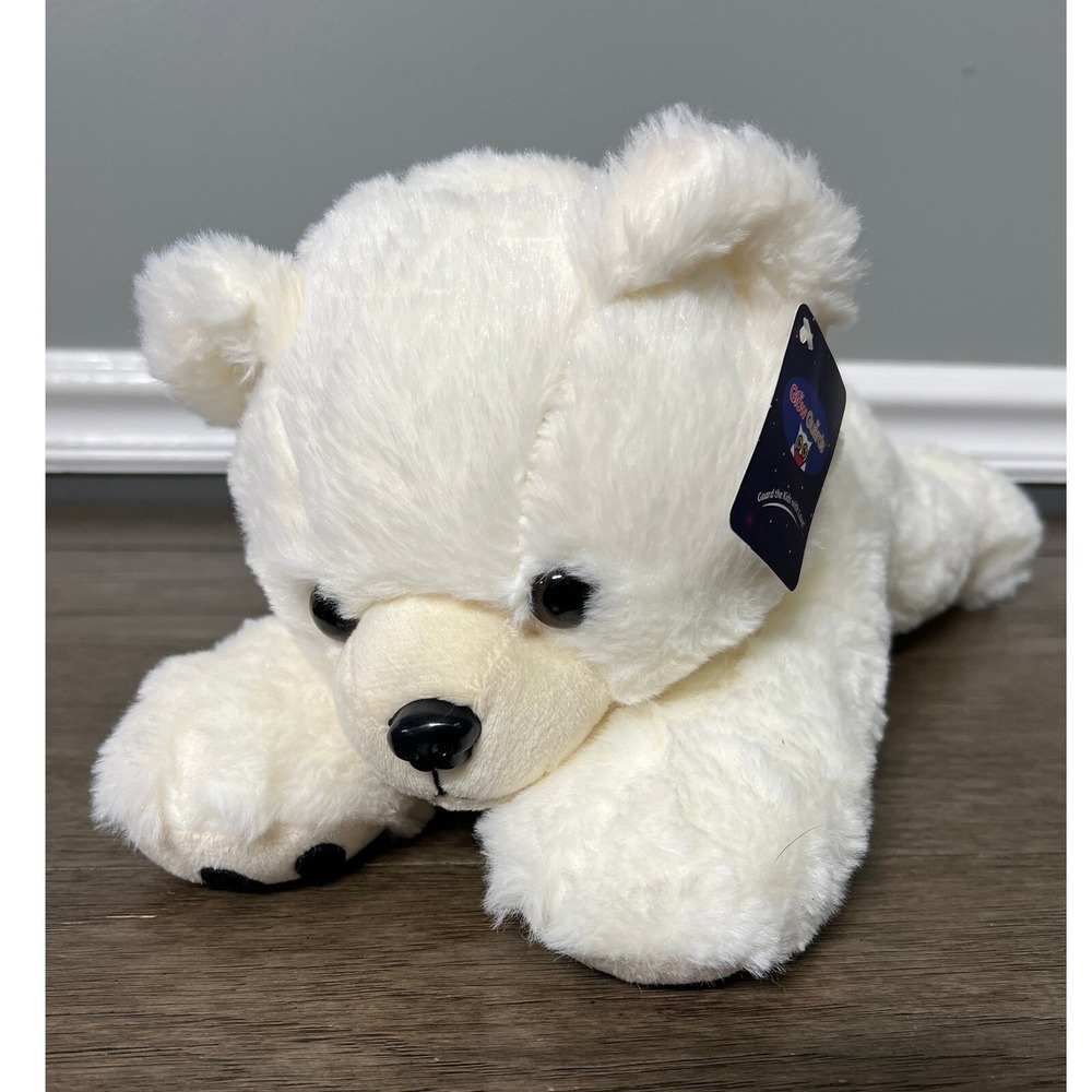 Glow Guards White Bear Plush Stuffed Animal Soft Cuddly Toy Kids Birthday Gift